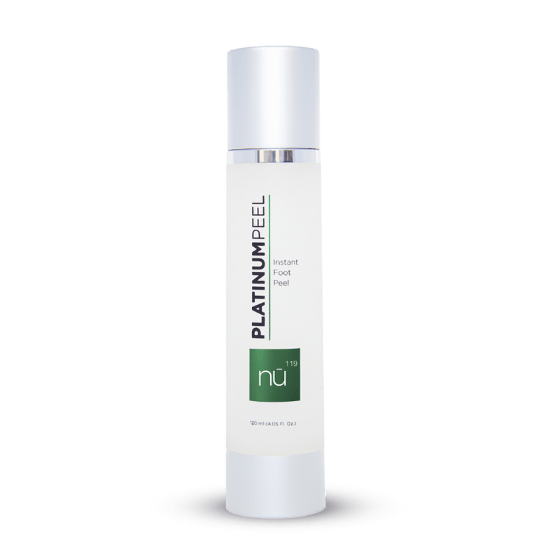 nū119 Platinum Peel instant foot peel bottle
